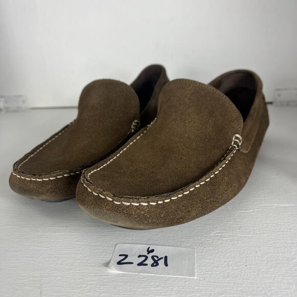 J.Crew Shoes Men 9.5 Millbrook Driven Moccasin Loafers Brown Leather Suede main image 6